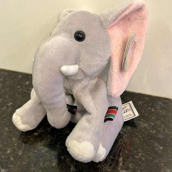 1998 Collectible Clomp the Elephant COCA COLA Kenya Plush With Tags - Picture 1 of 11
